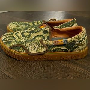 L.A.M.B Loafers - Gwen Stefani - Snake Green